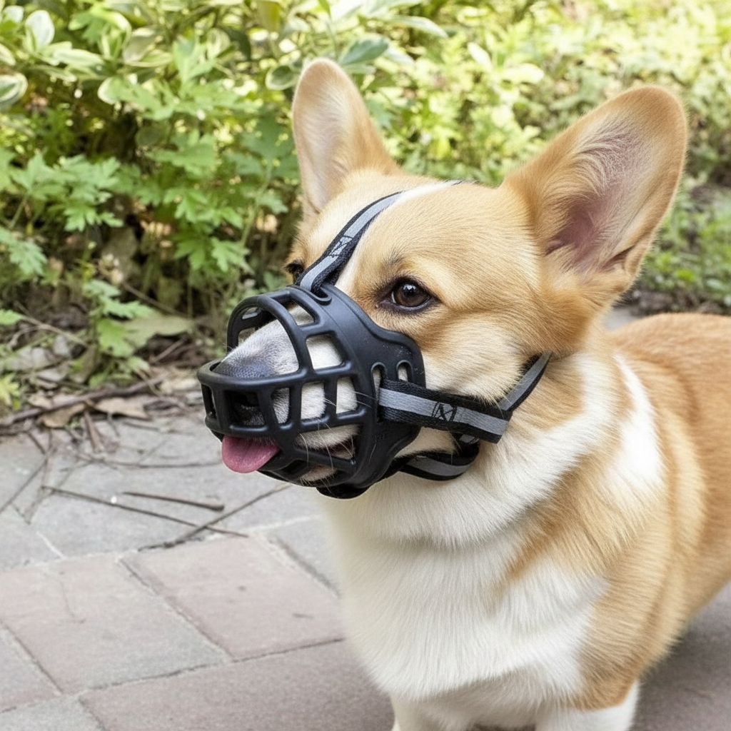 Breathable Mesh Dog Muzzle — Adjustable Fit, All Sizes 8