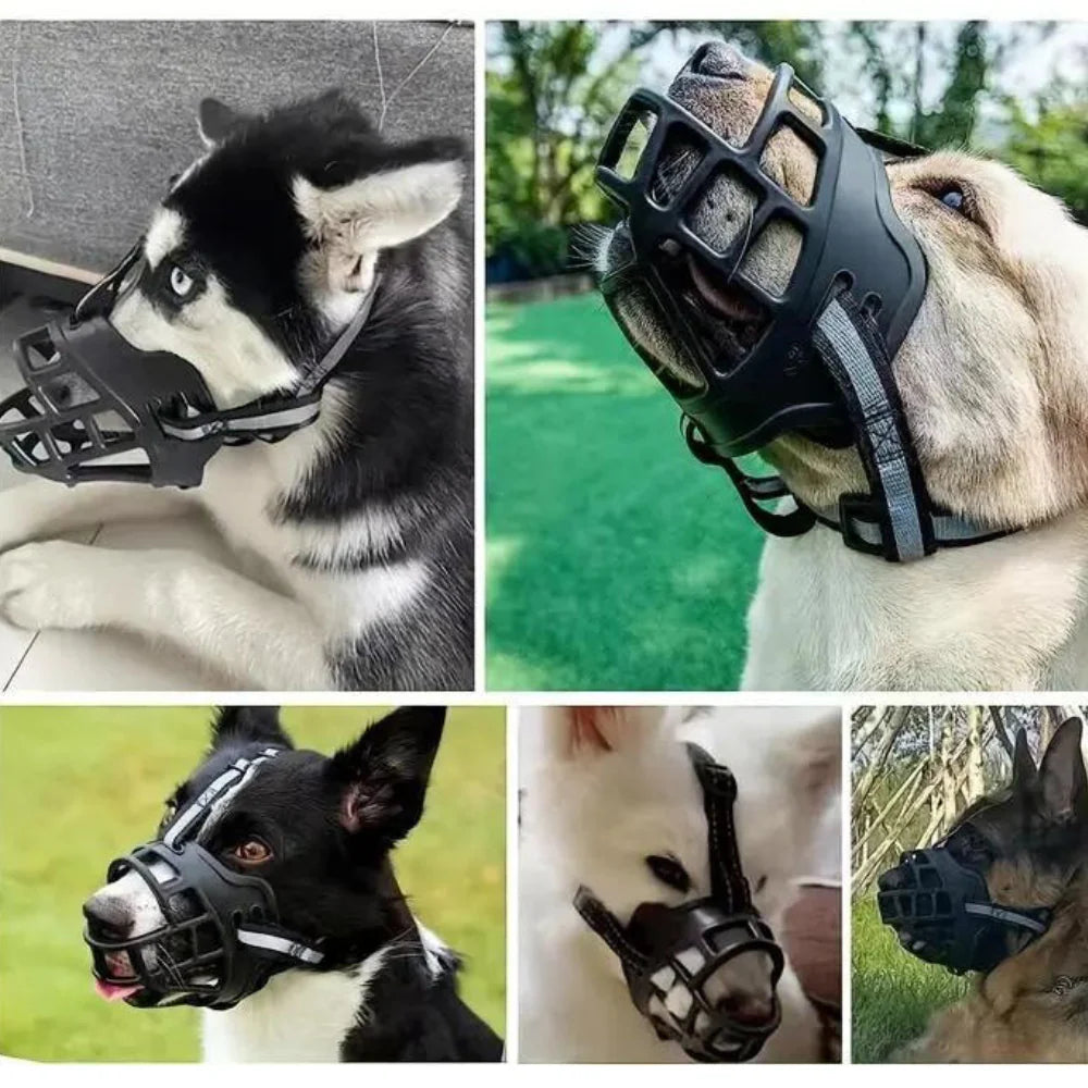 Breathable Mesh Dog Muzzle — Adjustable Fit, All Sizes 9