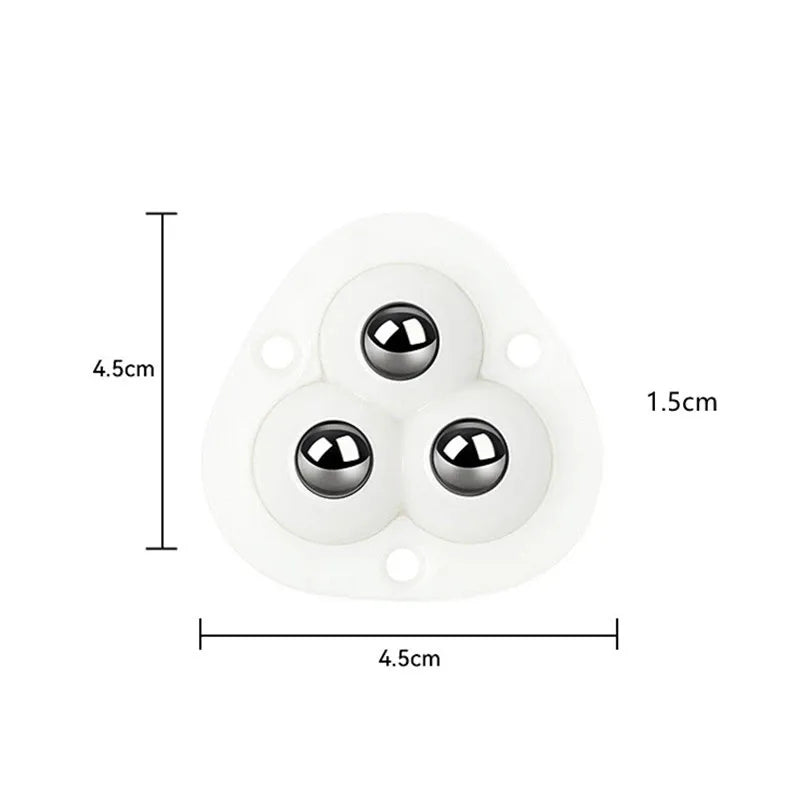 Self-Adhesive Furniture Mover Wheel Rollers — 360° 4pcs 4