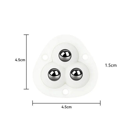 Self-Adhesive Furniture Mover Wheel Rollers — 360° 4pcs 4