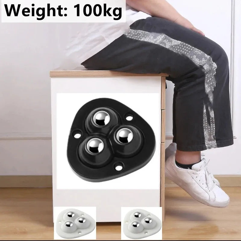Self-Adhesive Furniture Mover Wheels — 360° Rotating Rollers 3