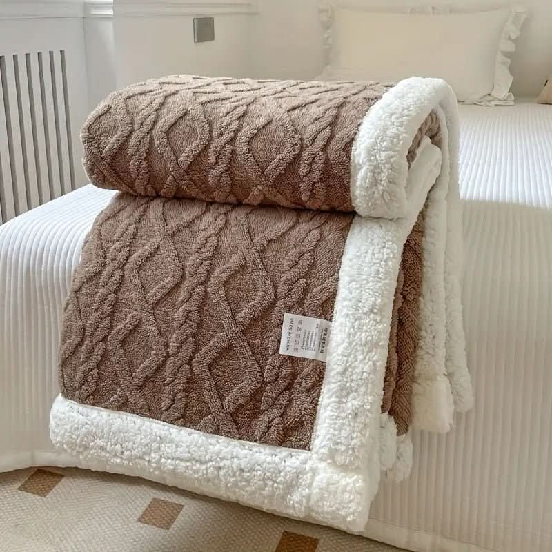 Sherpa Fleece Throw Blanket — Soft Reversible All-Season Cozy 5