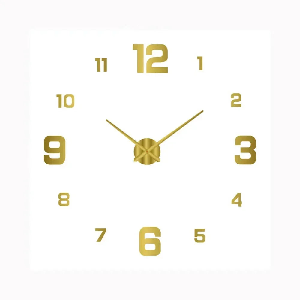 Silent Wall Clock — Gradient Gold Digital Design | 20 cm 11