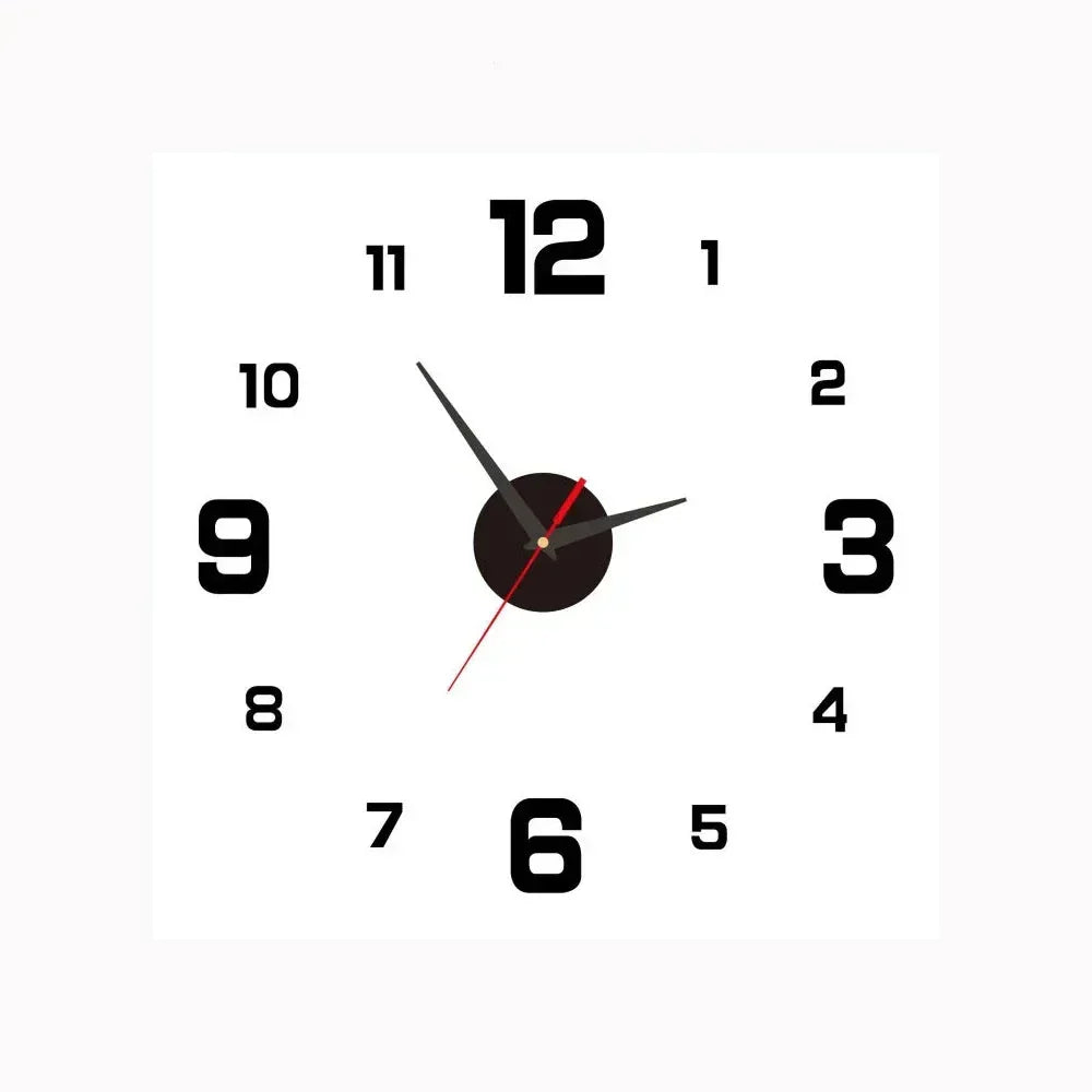 Silent Wall Clock — Gradient Gold Digital Design | 20 cm 12