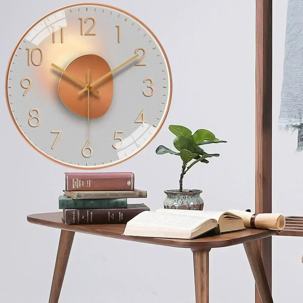 Silent Minimalist Wall Clock — Quiet Quartz Home Decor 3