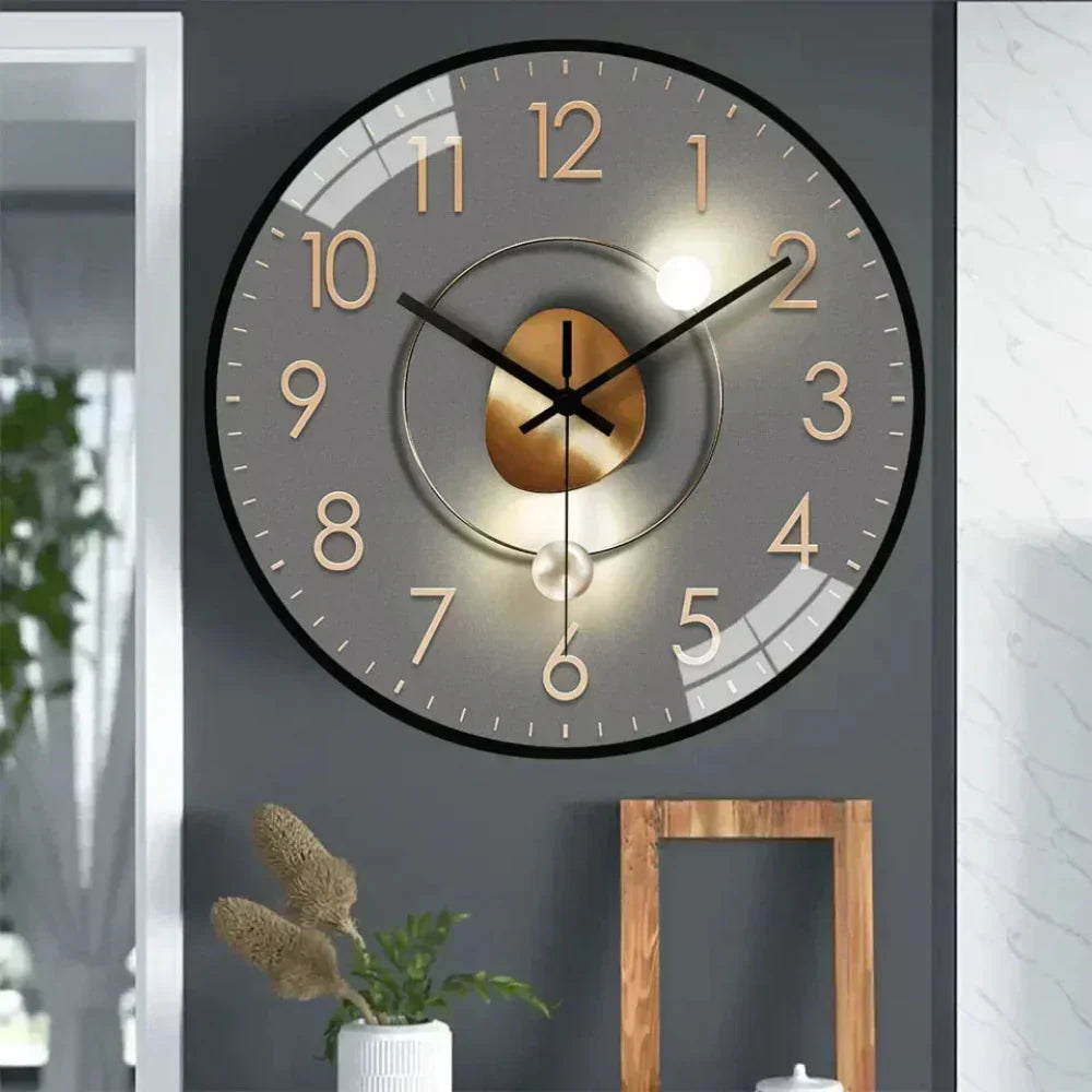 Silent Minimalist Wall Clock — Quiet Quartz Home Decor 4