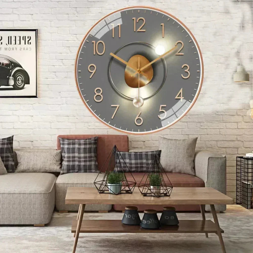 Silent Minimalist Wall Clock — Quiet Quartz Home Decor 5