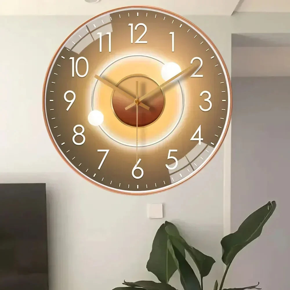 Silent Minimalist Wall Clock — Quiet Quartz Home Decor 1
