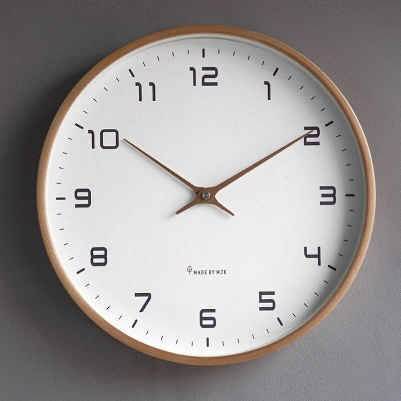 Silent Wooden Wall Clock — Scandinavian Minimalist Design 3