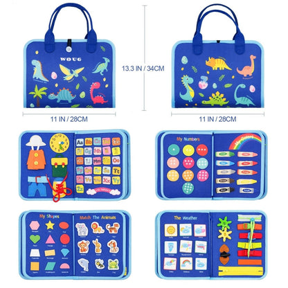 Montessori Toys Activity Board — 15 Sensory Skills for Kids 7