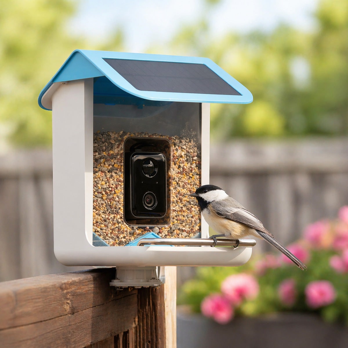 Smart Bird Feeder Camera — Solar WiFi AI Outdoor 1080p HD 1