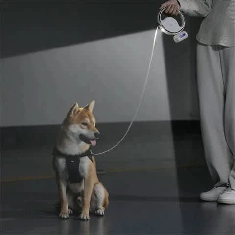 SmartLead Retractable Dog Leash — LED Light & Bag Holder 10