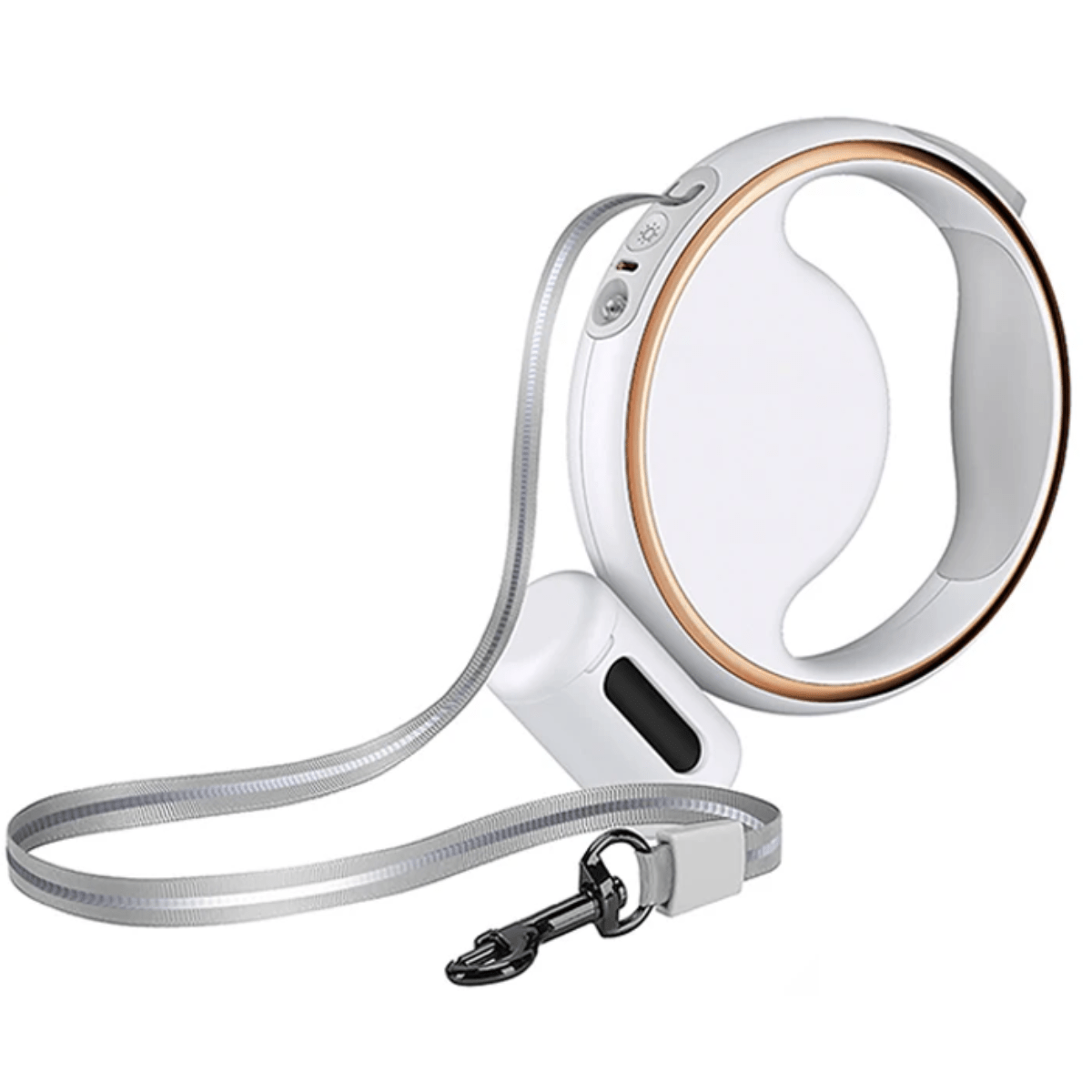 SmartLead Retractable Dog Leash — LED Light & Bag Holder 4