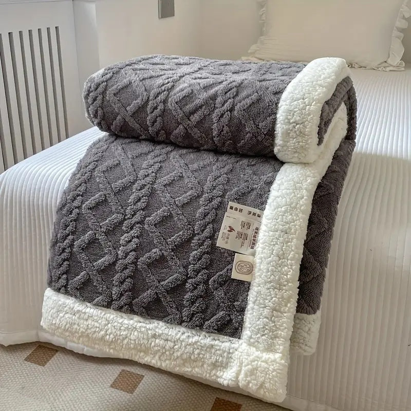 Snuggle Sherpa Fleece Blanket — Reversible All-Season Throw 10
