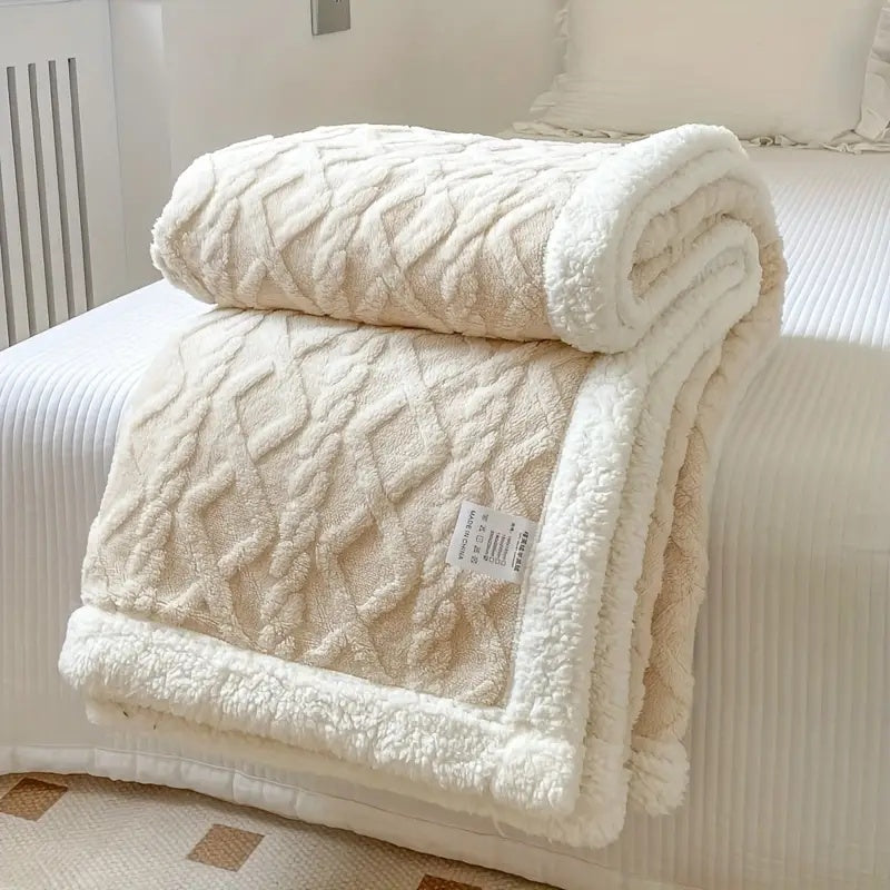 Snuggle Sherpa Fleece Blanket — Reversible All-Season Throw 6