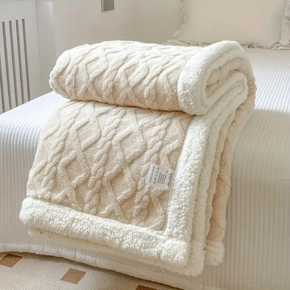 Snuggle Sherpa Fleece Blanket — Reversible All-Season Throw 6