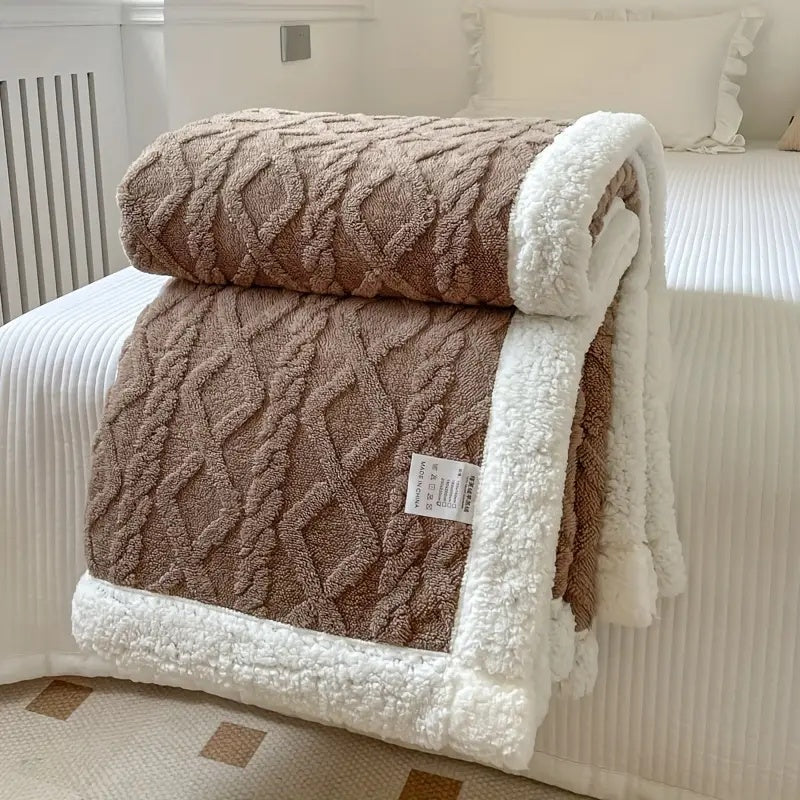 Snuggle Sherpa Fleece Blanket — Reversible All-Season Throw 8