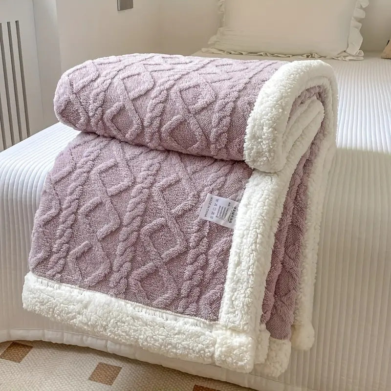 Snuggle Sherpa Fleece Blanket — Reversible All-Season Throw 1