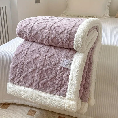 Snuggle Sherpa Fleece Blanket — Reversible All-Season Throw 1