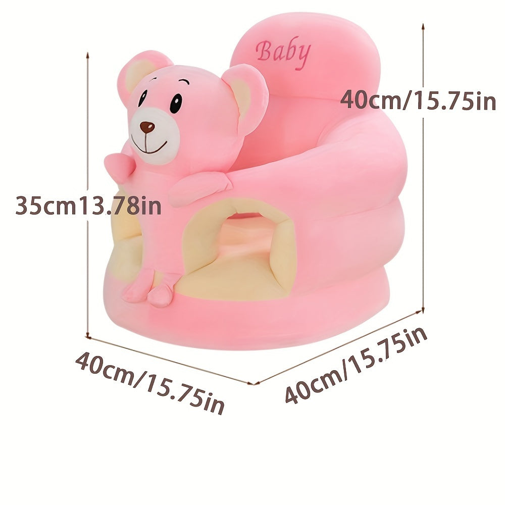 Soft Plush Baby Sitting Chair — Animal Design Support Seat 8