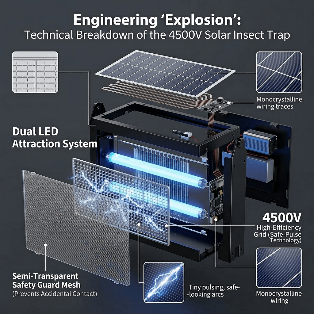 Solar Mosquito Trap Outdoor — 325 m² Chemical-Free Coverage 9