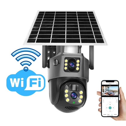 Solar Security Camera 4K Wireless — Dual Lens 360° Rotation 3