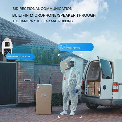 Solar Security Camera 4K Wireless — Dual Lens 360° Rotation 5