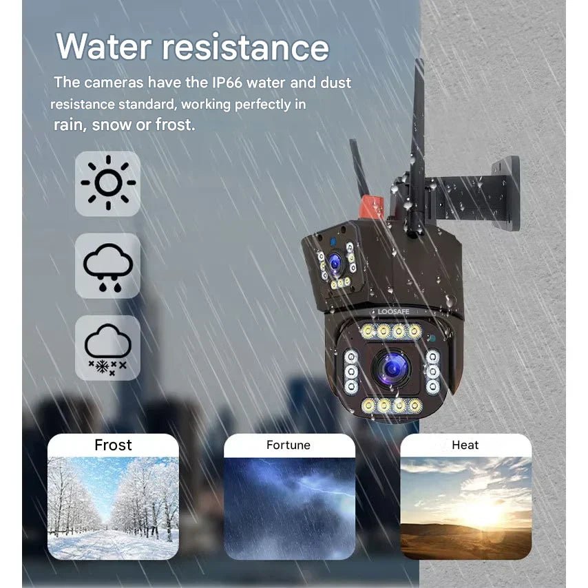 Solar Security Camera 4K Wireless — Dual Lens 360° Rotation 8