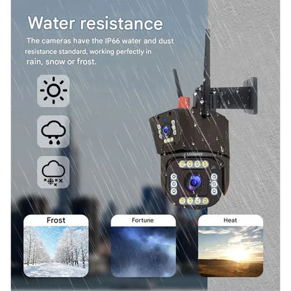Solar Security Camera 4K Wireless — Dual Lens 360° Rotation 8