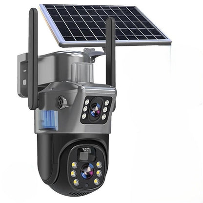 Solar Security Camera 4K Wireless — Dual Lens 360° Rotation 1