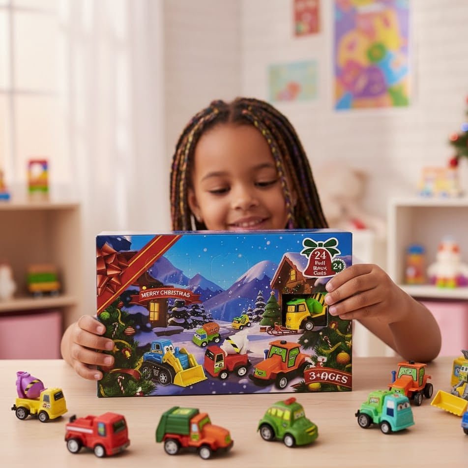 Speedjoy 24-Day Car Advent Calendar 2026 for Kids 2