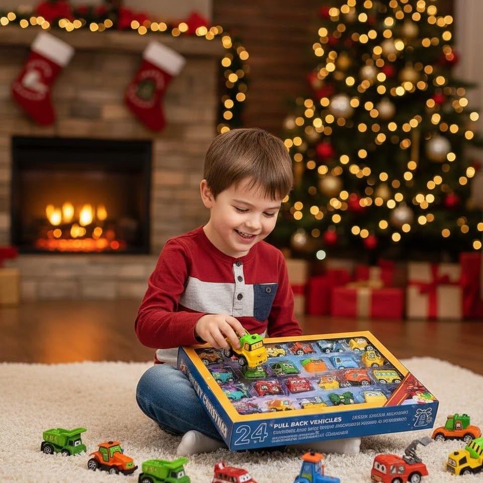 Speedjoy 24-Day Car Advent Calendar 2026 for Kids 3