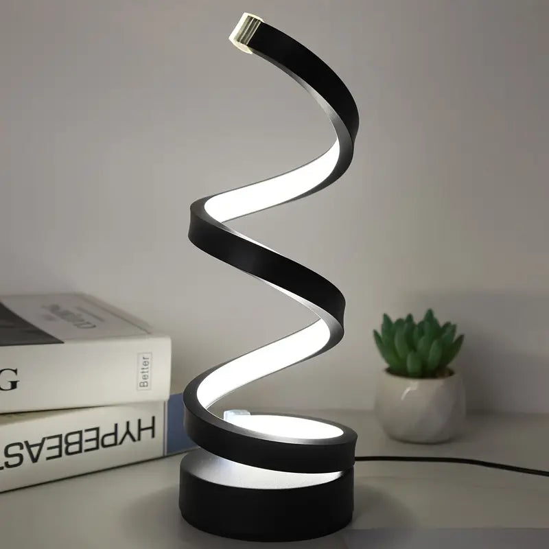 Spiral LED Table Lamp Dimmable — Modern Desk Light 2