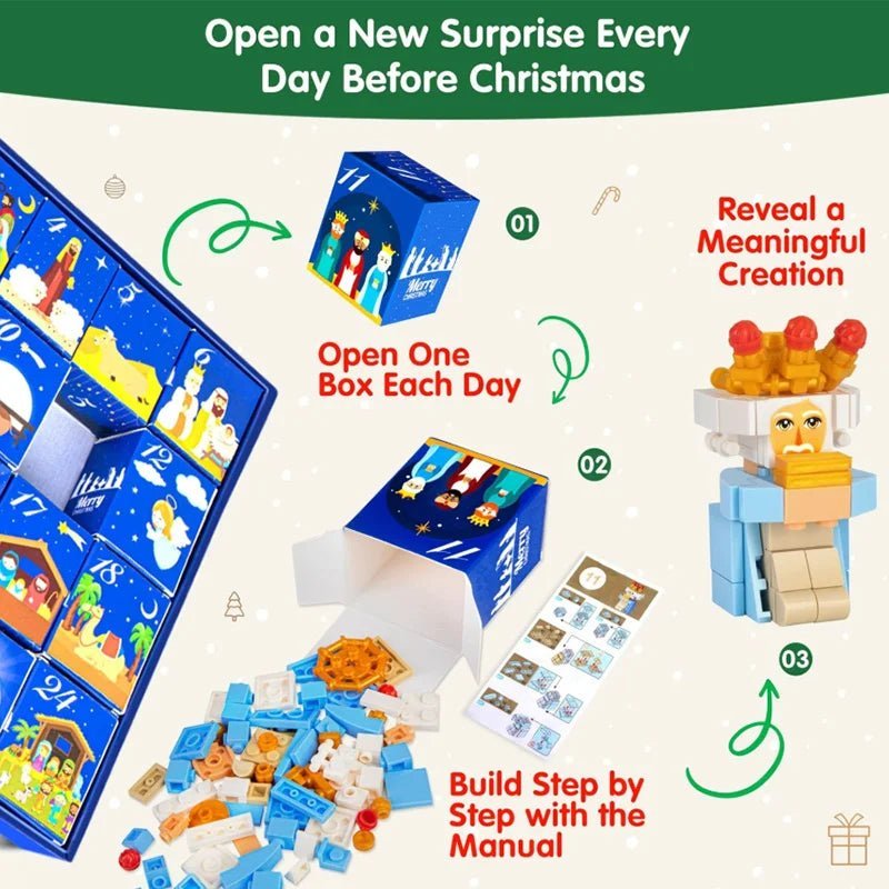 STACKMAS DIY Advent Calendar — Nativity Building Blocks Set 3