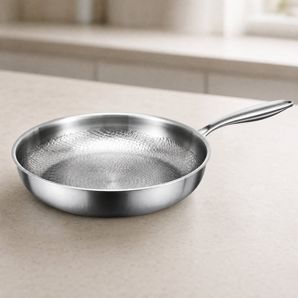 Stainless Steel Honeycomb Non-Stick Pan — Gas & Induction 10