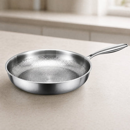 Stainless Steel Honeycomb Non-Stick Pan — Gas & Induction 10