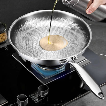 Stainless Steel Honeycomb Non-Stick Pan — Gas & Induction 2
