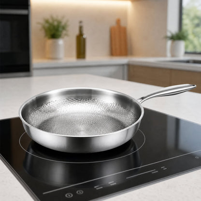 Stainless Steel Honeycomb Non-Stick Pan — Gas & Induction 5