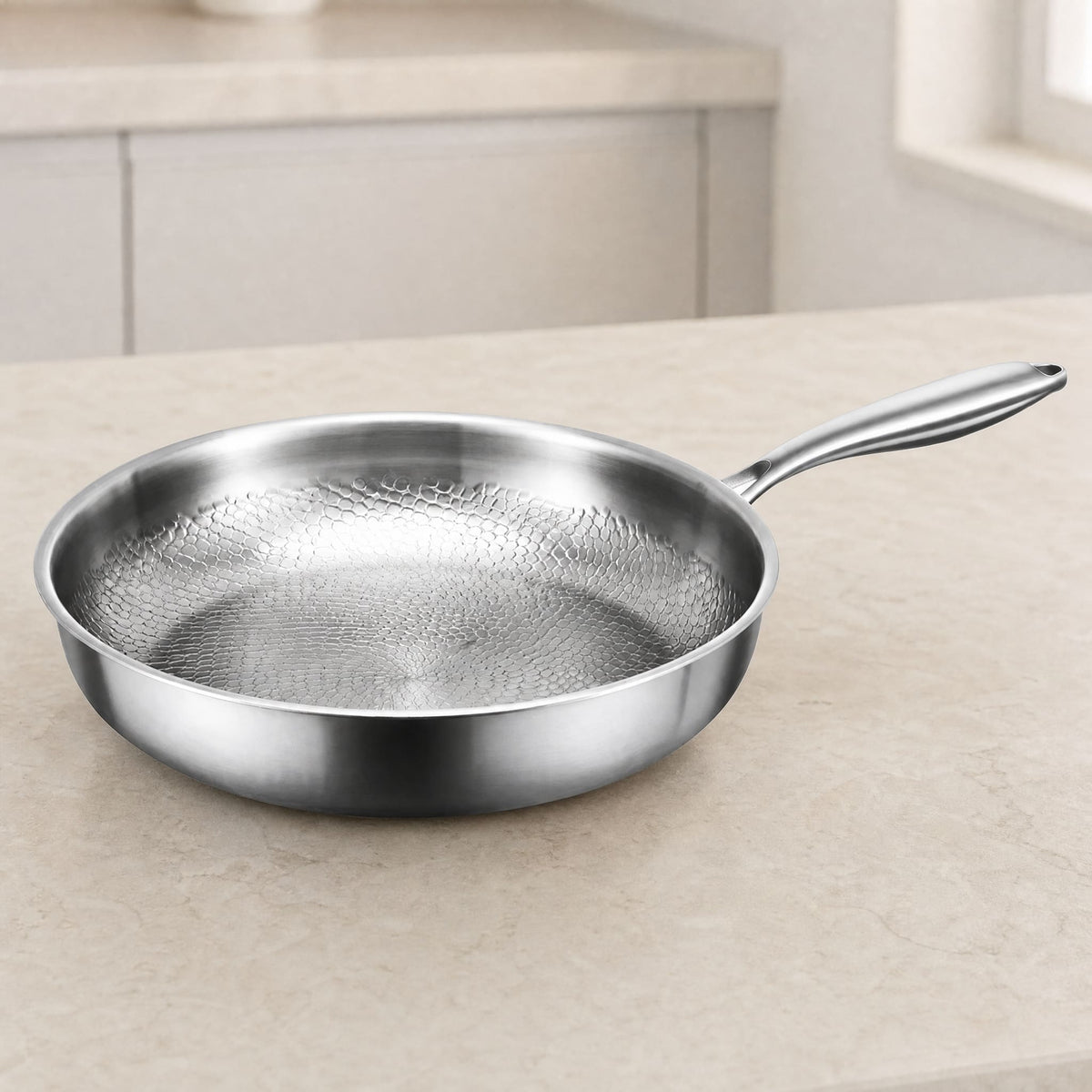 Stainless Steel Honeycomb Non-Stick Pan — Gas & Induction 8