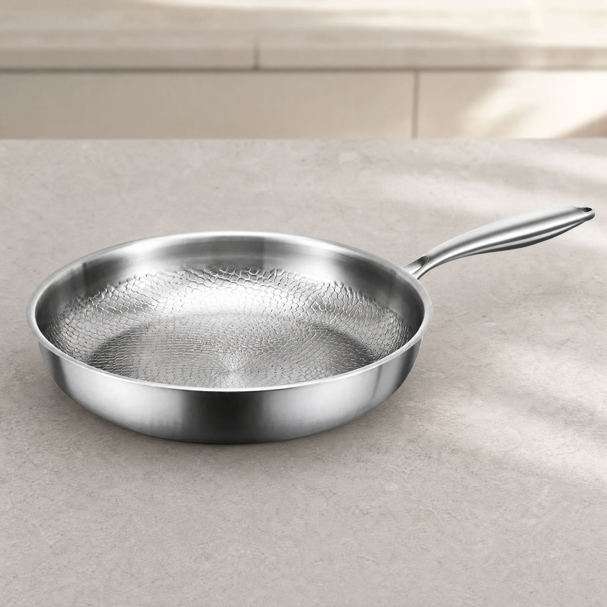 Stainless Steel Honeycomb Non-Stick Pan — Gas & Induction 9