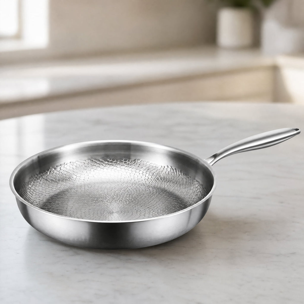 Stainless Steel Honeycomb Non-Stick Pan — Gas & Induction 1