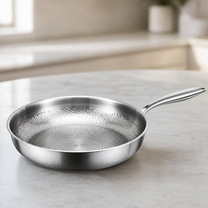 Stainless Steel Honeycomb Non-Stick Pan — Gas & Induction 1