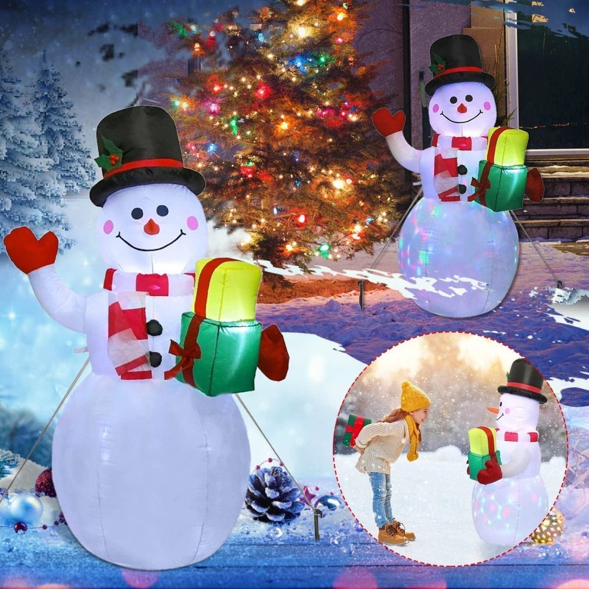Starlume Inflatable LED Christmas Ornament — 4 Festive Designs 7