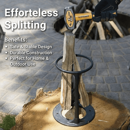Cast Iron Log Splitter — Safe Bladeless Kindling Tool 3