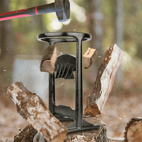 Cast Iron Log Splitter — Safe Bladeless Kindling Tool 5