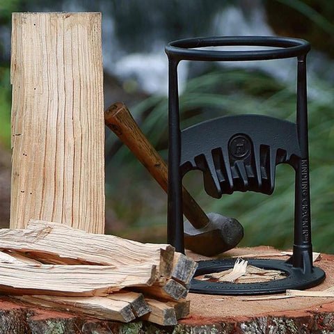 Cast Iron Log Splitter — Safe Bladeless Kindling Tool 6