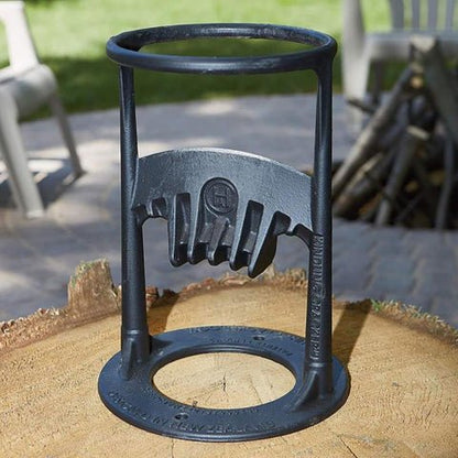 Cast Iron Log Splitter — Safe Bladeless Kindling Tool 7