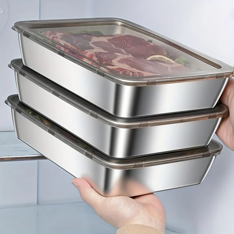 STEELFRESH Stainless Steel Lunch Box — Airtight Silicone Seal 3