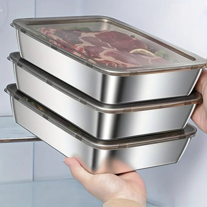 STEELFRESH Stainless Steel Lunch Box — Airtight Silicone Seal 3