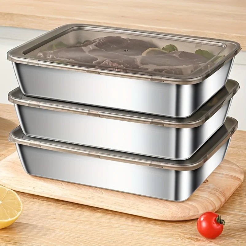 STEELFRESH Stainless Steel Lunch Box — Airtight Silicone Seal 4